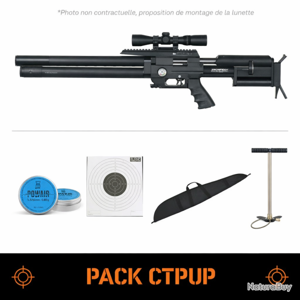 Carabine PCP Snowpeak Max1 - Cal. 5.5 - 110J - 5.5 mm / Pack CTPUP