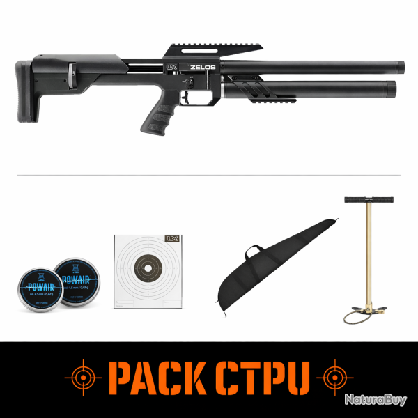 Carabine PCP UX Zelos - 4.5 mm / 7.5 J / Pack CTPU
