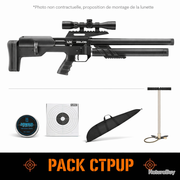 Carabine PCP UX Zelos - 4.5 mm / 16 J / Pack CTPUP