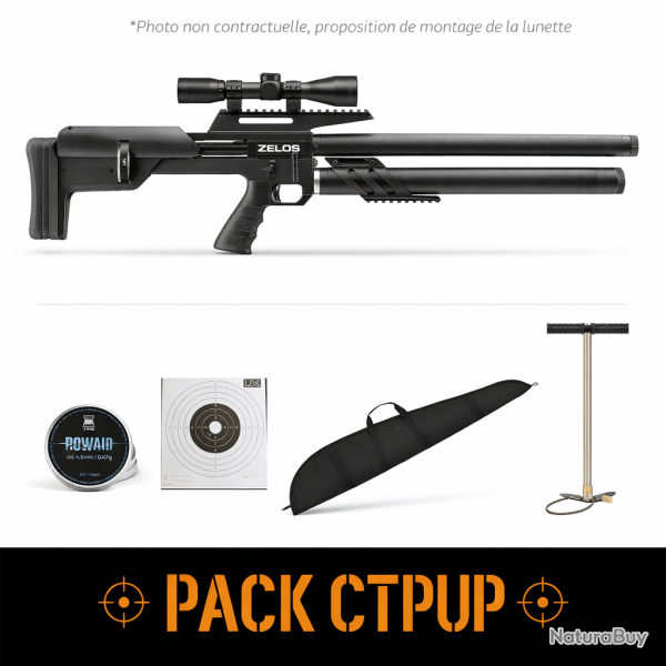 Carabine PCP UX Zelos - 60 J - Pack CTPUP