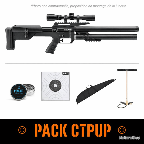 Carabine PCP UX Zelos - 70 J - Pack CTPUP