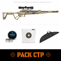 Pack Carabine &agrave; air Black Bunker BM8 - Cal.4.5 mm - Tan et accessoires - Pack CTP