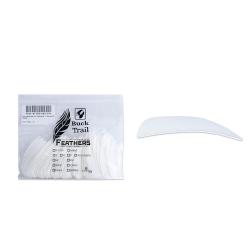 Lot de 100 plumes paraboliques Buck Trail RW 3 pouces couleur unie Noir