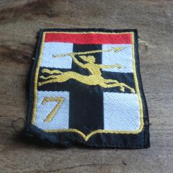 insigne tissu  7&deg; division blind&eacute;e