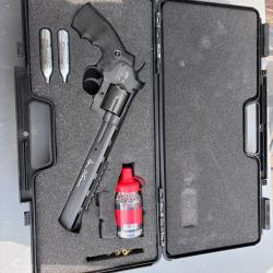 Pistolet &agrave; billes Dan Wesson 8" avec bo&icirc;te de rangement (livr&eacute; avec une vingtaine de cartouche CO2)