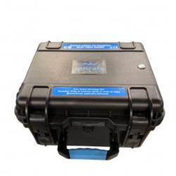 Valise Vague Bleue 100 ah 12 volts avec chargeur 14,6V/10AH