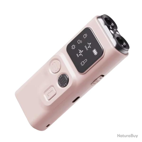 R�pulsif Ultrasonique Chien Double T�te Anti-Aboiement Rechargeable + Lampe Rose