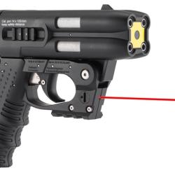Jet protecteur JPX 4 PRO noir Laser holster + 4 cartouches OC