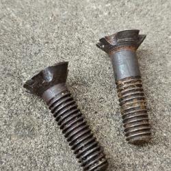 Lot de deux vis originales de fusil allemand G43 Gewehr 43