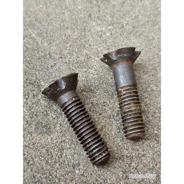 Lot de deux vis originales de fusil allemand G43 Gewehr 43