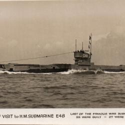 Carte postale sous-marin HMS E48 -N&deg;8039
