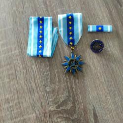 Etoile Europ&eacute;enne du D&eacute;vouement civil et Militaire bronze, ruban, pin's, Dixmude (associative collec