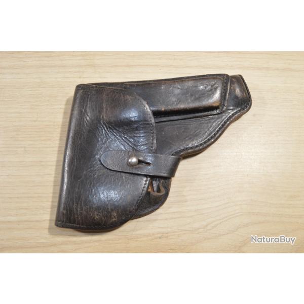 Holster � identifier style Walther PP Export Police Ancien cuir ( 19)