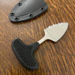 Couteau de cou de botte Noir NEUF