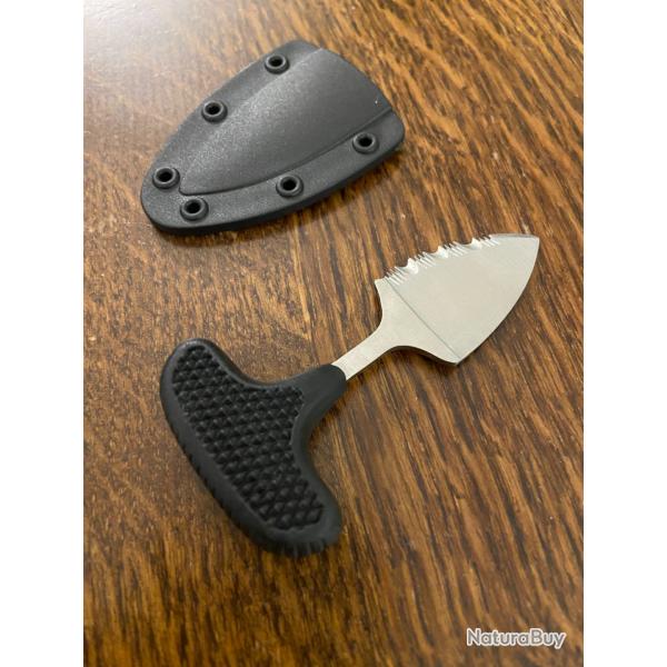 Couteau de cou de botte Noir NEUF