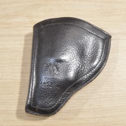 Holster revolver VTG Viking Mexico #60 Left Hand Black Leather Western Holster 800260 ( 19)