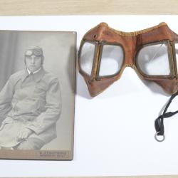 LUNETTES MOTOCYCLISTE PILOTE AVIATION PREMIERE GUERRE 1914 1918 (24)