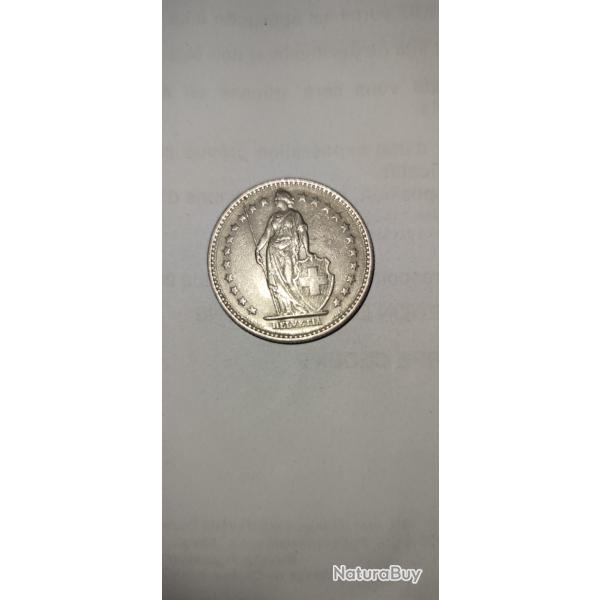 Pi�ces de collection 2 FR suisse Helvetia 1969