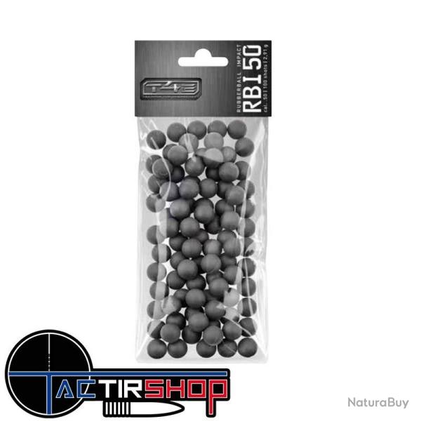 Billes Caoutchouc T4E NOYAU ACIER Cal50 par 100