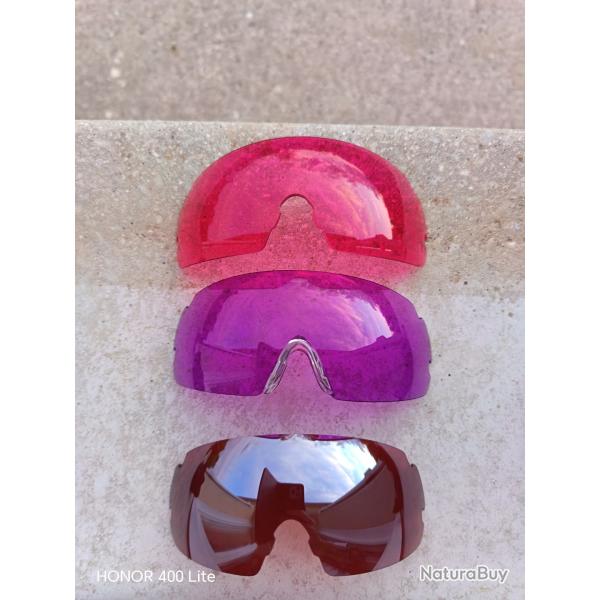 3 Verres big pour lunettes de tir Shoot-Off Master P.Boutin Sport avec 1 Nez silicone