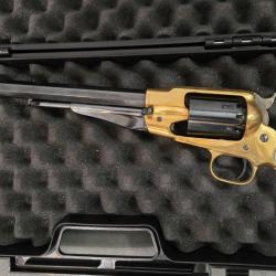 Tr&egrave;s belles plaquettes de crosse pour Remington 1858 pietta resine Blanche !