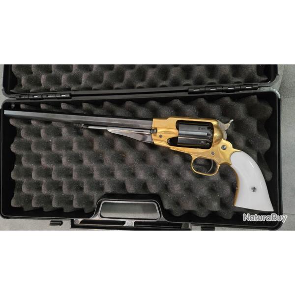 Tr�s belles plaquettes de crosse pour Remington 1858 pietta resine Blanche !