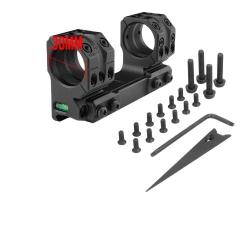 Montage Lunette H 1.93 Rail Picatinny Aluminium Support Optique Pr&eacute;cision Chasse Tir SP-3002 Noir