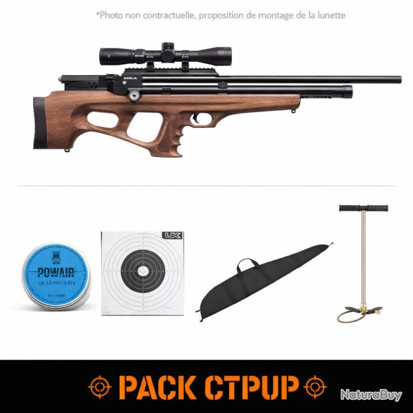 Carabine � plomb PCP Crosman Akela 43J - Cal. 5.5 - 5.5 mm / 48 cm / Pack CTPUP