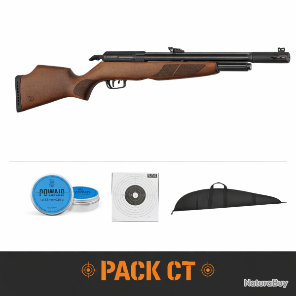 Carabine � plomb PCP Gamo RISER Punisher 40 J - Cal. 5.5 - Pack CT