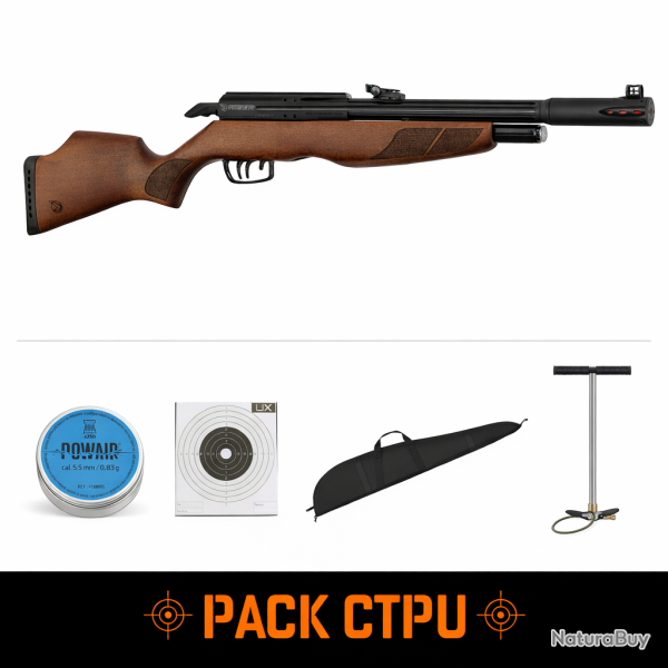 Carabine � plomb PCP Gamo RISER Punisher 40 J - Cal. 5.5 - Pack CTPU