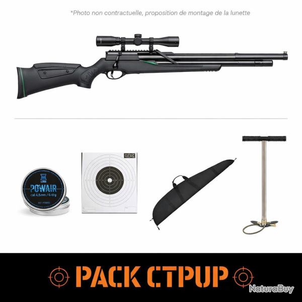 Carabine � Plomb PCP Snowpeak T-REX - Cal. 4.5 - Pack CTPUP