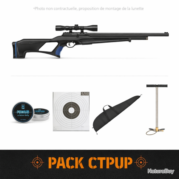 Carabine � plomb PCP Stoeger XM1 - Cal. 4.5 - 4.5 mm / 19.9 Joules / Pack CTPUP