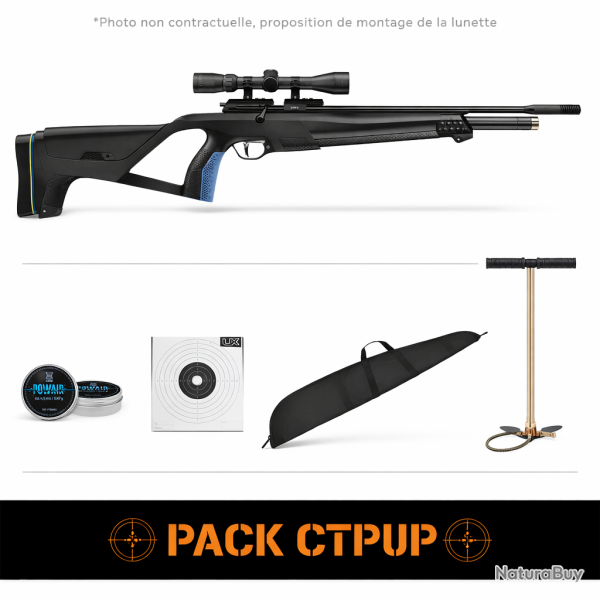 Carabine � plomb PCP Stoeger XM1 Sport - Cal. 4.5 - 4.5 mm / 19.9 Joules / Pack CTPUP