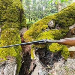 Fusil &agrave; platine  &agrave; chien ext&eacute;rieur cal 16/65