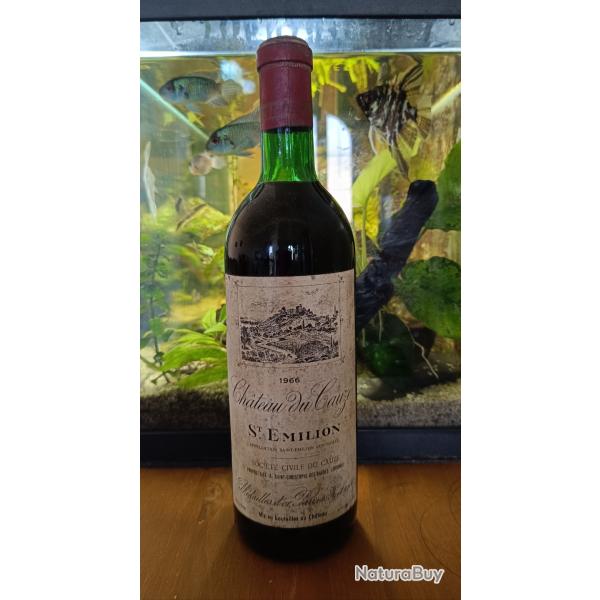 Bouteille Ch�teau du Cauze Saint �milion mill�sime 1966