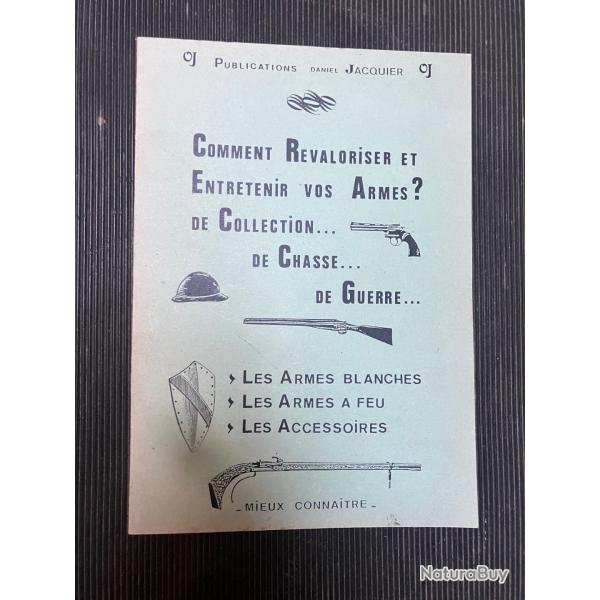 Documentation Restauration des armes