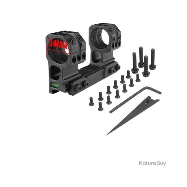 Montage Lunette 30mm H1.93 Rail Picatinny Aluminium Support Optique Pr�cision Chasse Tir SP-3002 noi