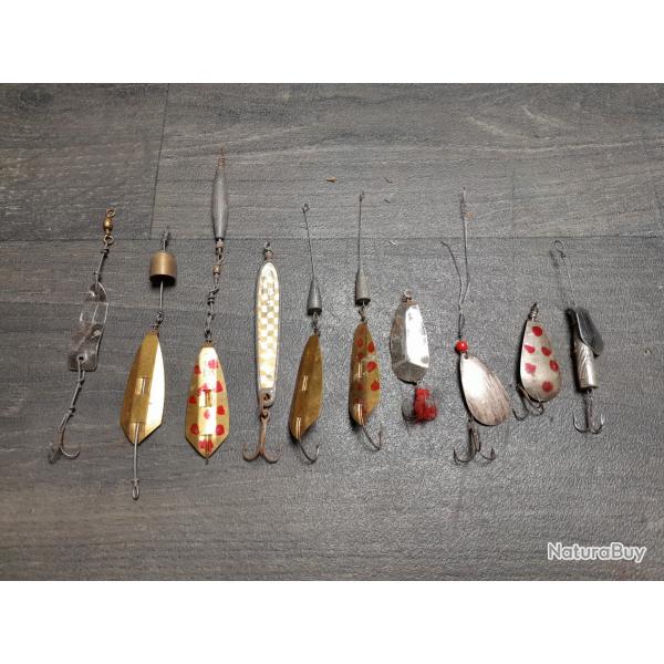 Lot cuill�rs bar vintage ondulante et tournante