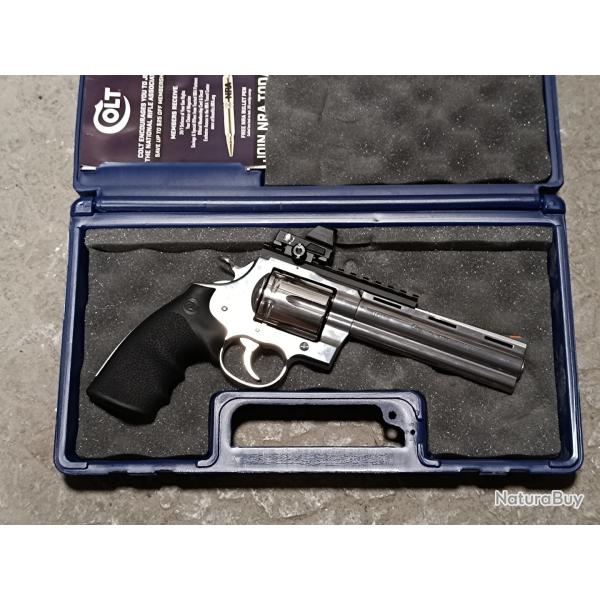 COLT ANACONDA 6" 44 Mag 2023 gloss stainless (rail + hausse - sans optique)