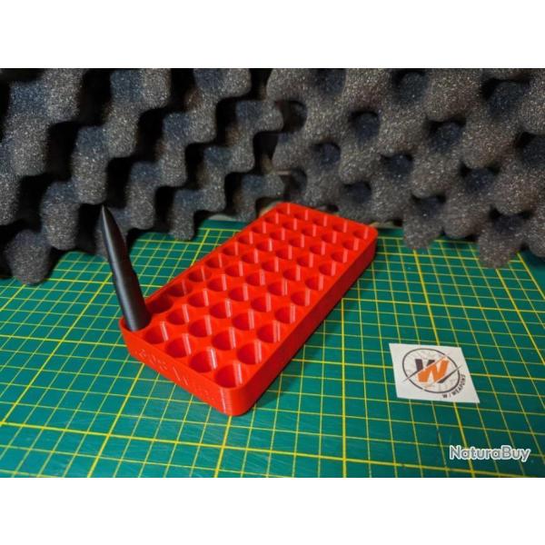 Plateau Rechargement 308 win - Calibre 308 win / Rangement pour 50 cartouches