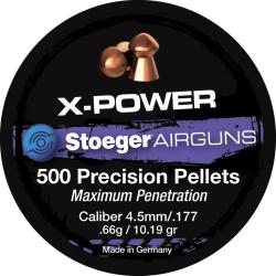 PLOMBS 4.5MM XPOWER TETE RONDE 0.66G - STOEGER