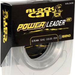 BAS DE LIGNE CAT POWER 20M - 100KG - BLACK CAT