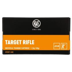 BALLES 22LR TARGET RIFLE 40GR X50 - 1.0000 - RWS