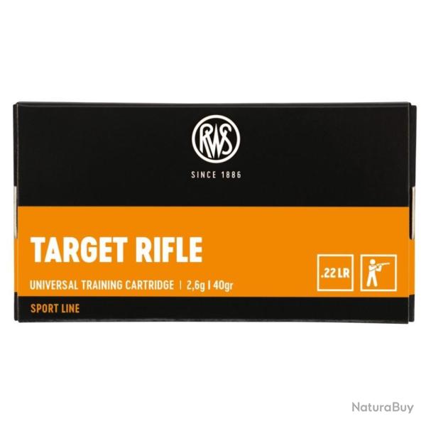 BALLES 22LR TARGET RIFLE 40GR X50 - 1.0000 - RWS