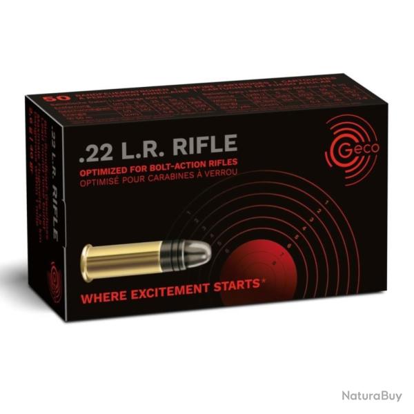BALLES 22LR RIFLE 40 GRAINS X50 - GECO