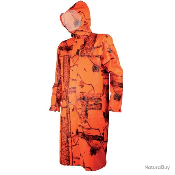 MANTEAU DE PLUIE CAMO ORANGE - 4XL - TREELAND