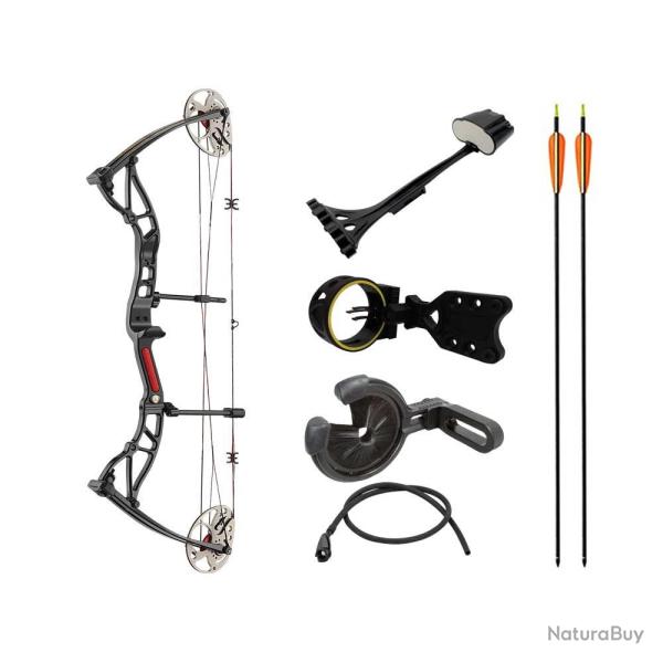 Arc � poulies EK Archery Exterminator (Assassin) Rouge et Noir Avec accessoires