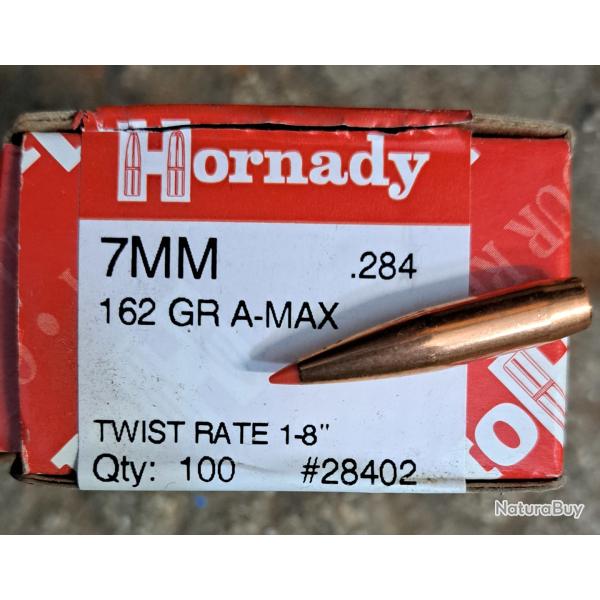 HORNADY 28402 MATCH A-MAX 7mm  162grs