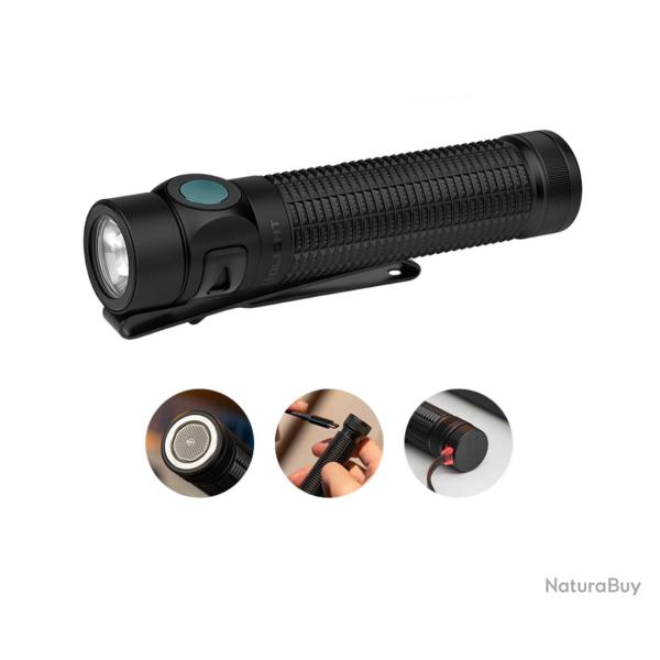 Olight Baton 4 Pro | Lampe Torche Puissante Stroboscopique 1600lm USB-C Black