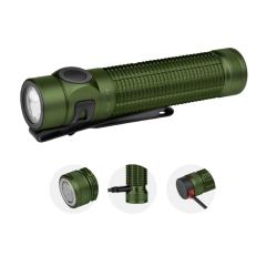 Olight Baton 4 Pro | Lampe Torche Puissante Stroboscopique 1600lm USB-C OD vert